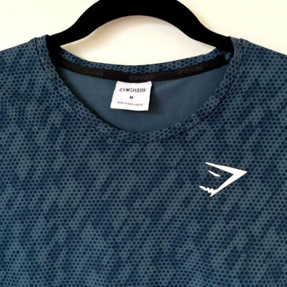 Gymshark Men’s Teal Critical Regular Fit Workout Tee Size Medium - Picture 3 of 8